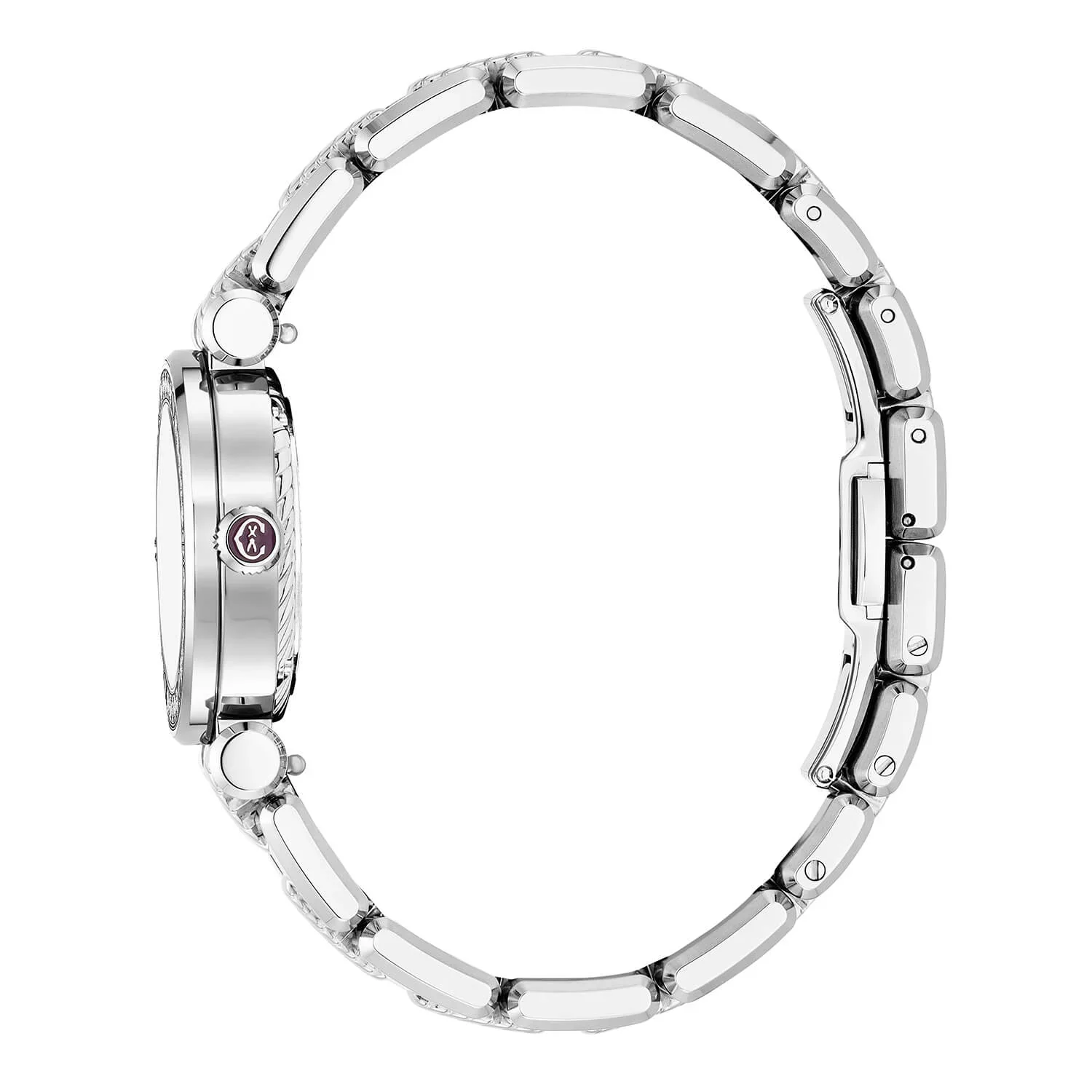 NAVIGATOR CRUISE, 28MM, MOONPHASE QUARTZ CALIBRE, AVENTURINE PRINTED WITH 12 DIAMONDS DIAL, STEEL WITH 30 DIAMONDS WITH 6 SCREWS BEZEL, METAL INTERCHANGEABLE BRACELET - Image 3