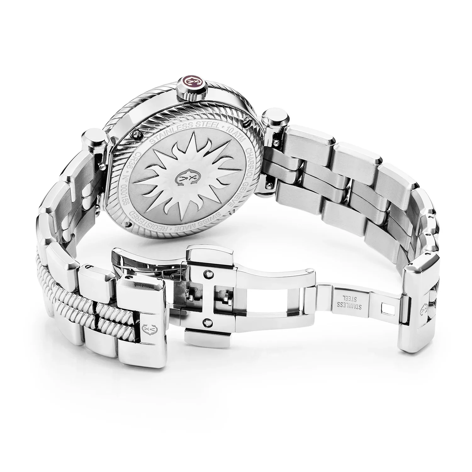 NAVIGATOR CRUISE, 36MM, AUTOMATIC CALIBRE, MOTHER-OF-PEARL DIAL, "CHARRIOL CHARRIOL" BEZEL, STEEL INTERCHANGEABLE BRACELET - Image 3