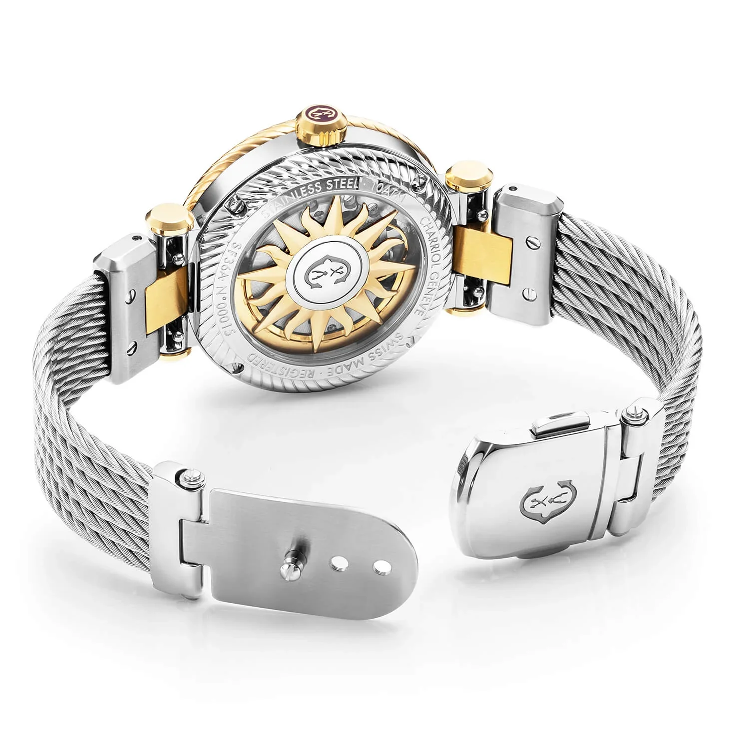 NAVIGATOR SURF, 36MM, AUTOMATIC CALIBRE, WHITE DIAL, WHITE BEZEL, STEEL CABLE INTERCHANGEABLE BRACELET - Image 2