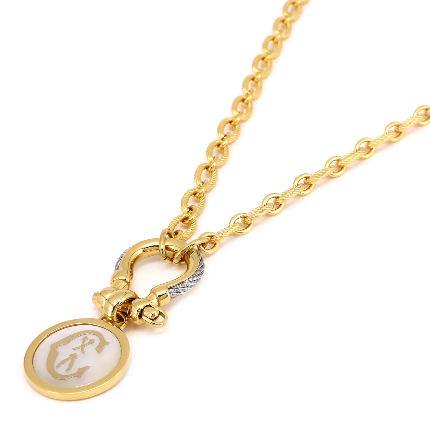 St. Tropez® Mariner Shackle & Coin Necklace - Image 11