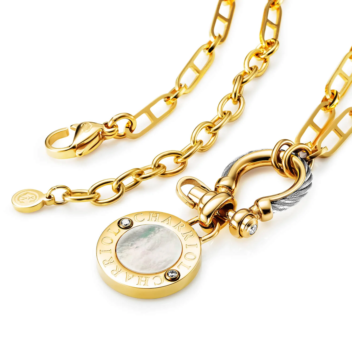 St. Tropez® Mariner Shackle & Coin Necklace - Image 3