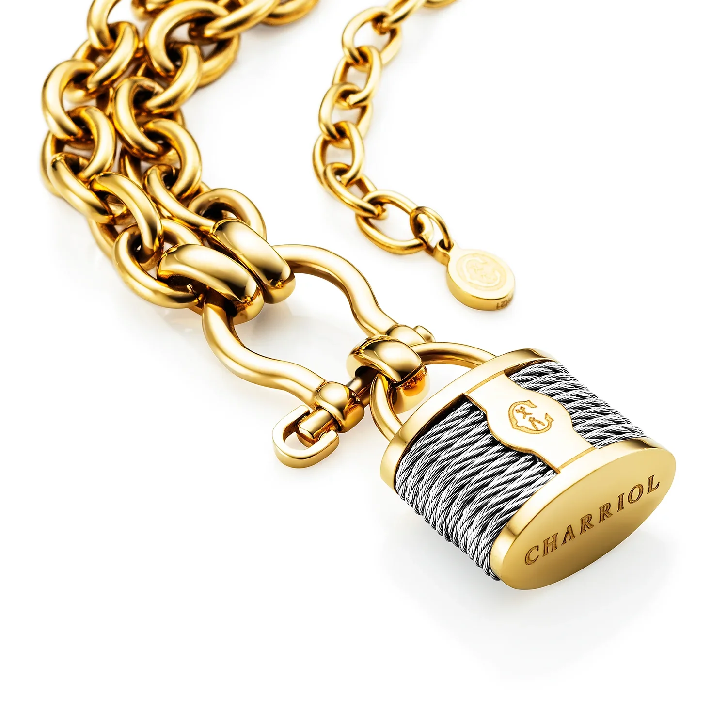 St. Tropez® Mariner Shackle & Lock Necklace - Image 5
